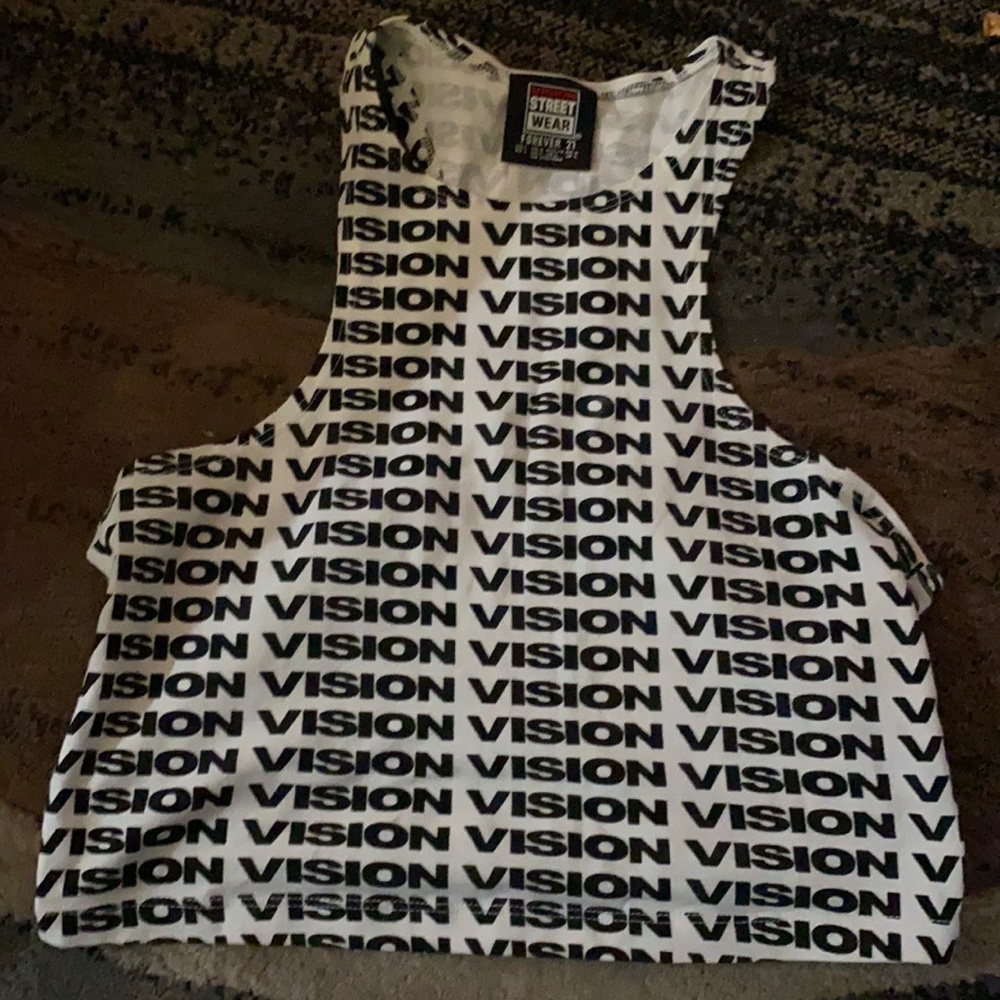 White/ back forever21 top size L